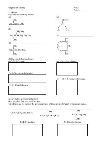 Organic Chemistry - yourhomework.com Home Page