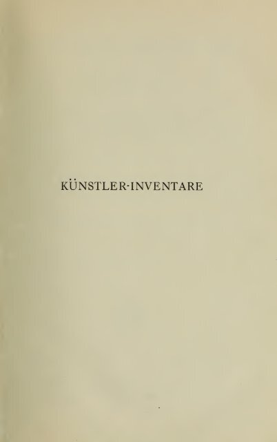 KÃ¼nstler-Inventare; Register - Scholars Portal Books