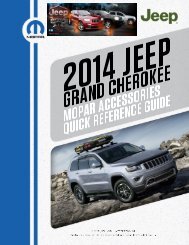 2014 Grand Cherokee Mopar accessories brochure - WK2Jeeps.com