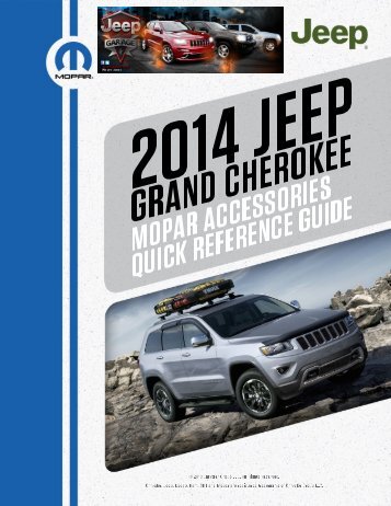 2014 Grand Cherokee Mopar accessories brochure - WK2Jeeps.com