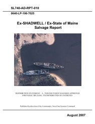 Shadwell SOM Final Report - Supervisor of Salvage and Diving