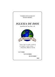 Lecciones de Escuela Sabática - Church of God (7th Day)