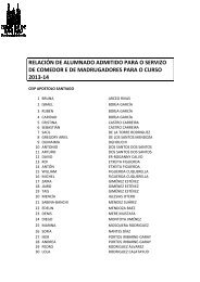 Listado de admitidos - Concello de Santiago de Compostela
