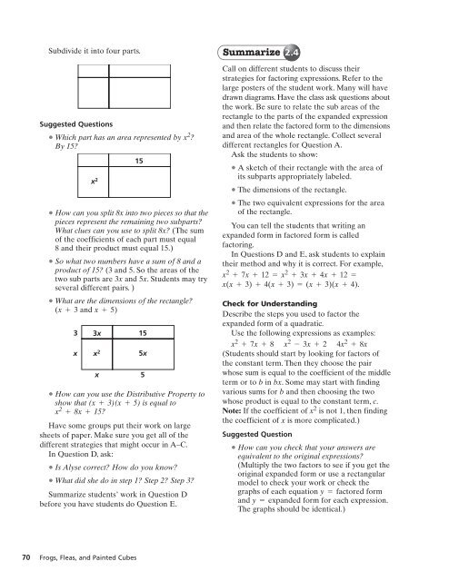 2.4 Factoring Quadratic Expressions - Mona Shores Blogs