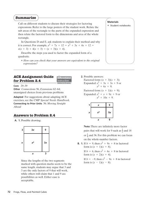 2.4 Factoring Quadratic Expressions - Mona Shores Blogs