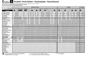 3 Hustedt / Groß Hehlen - Schlossplatz - Neuenhäusen - CeBus