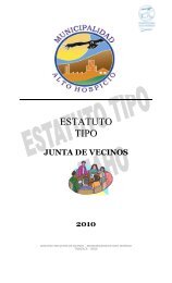 Estatuto Junta de Vecinos - Municipalidad de Alto Hospicio