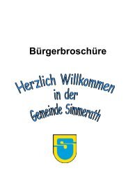 Einwohnerzahlen der Gemeinde Simmerath - Strauch - Eifel