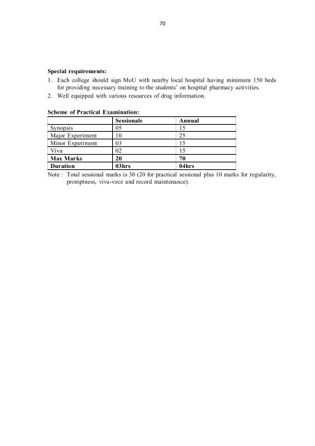 Pharm D Revised Regulations 2008 - Rajiv Gandhi University of ...