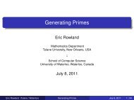 Generating Primes