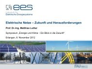 Elektrische Netze – Zukunft und Herausforderungen