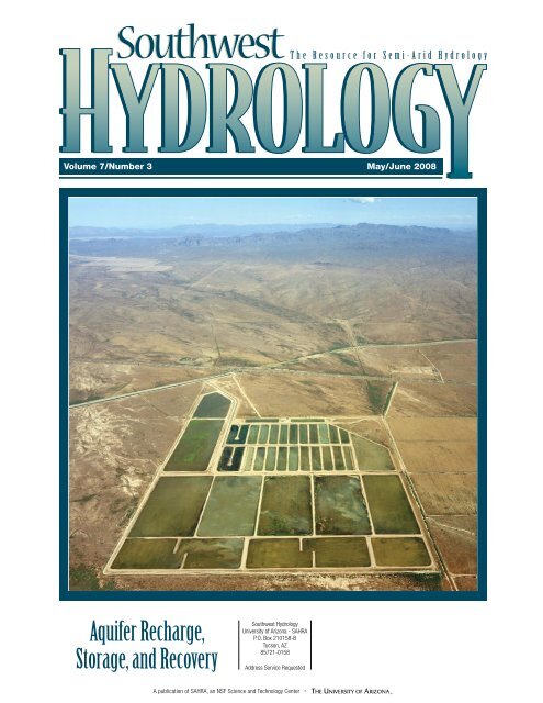 Aquifer Recharge, Storage, and Recovery - Southwest Hydrology ...