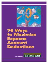 76 Ways to Maximize Expense Account Deductions 76 Ways to ...