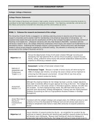 SAMPLE ASSESSMENT PLAN TEMPLATE - Office of the Provost ...