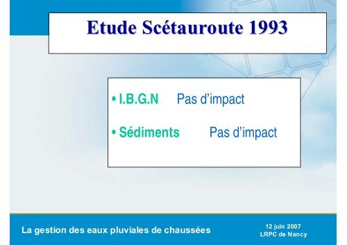 Calcul des charges de pollution chronique des ... - Le CETE de l'Est