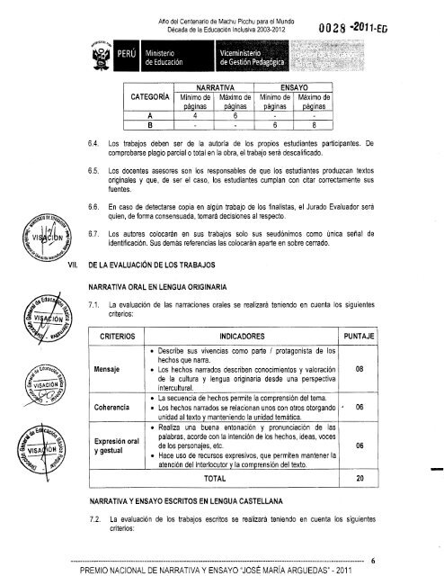 Bases - DirecciÃ³n EBR - Ministerio de EducaciÃ³n