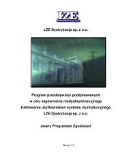 ÅZE Dystrybucja sp. z oo Program przedsiÄwziÄÄ podejmowanych w ...