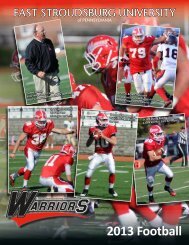 ESU Football Media Guide - East Stroudsburg University Athletics