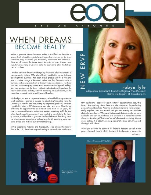 WHEN DREAMS - Arbonne