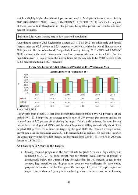 MDG Report 2012 - United Nations in Bangladesh