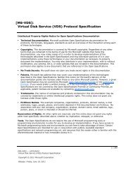 [MS-VDS]: Virtual Disk Service (VDS) Protocol Specification