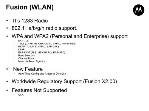 What's New - Motorola Solutions Launchpad