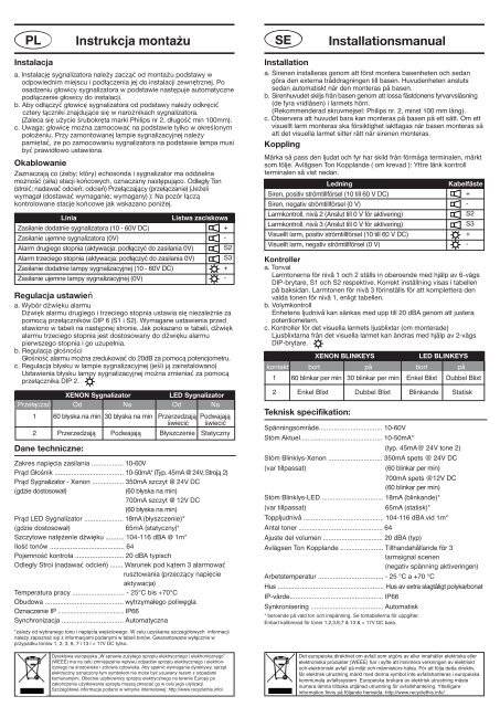 Installation Instructions - Klaxon Signals Ltd.