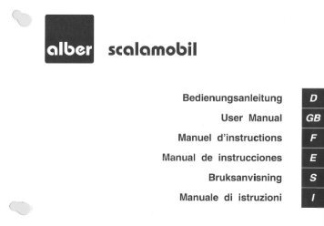 Scalamobil S20 user manual - abletrader.com