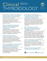 Clinical Thyroidology February 2013 Entire Issue - American Thyroid ...