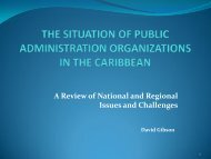 Issues and Problems in Caribbean Public Administration