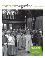 Contact Annual Report - Christ Church Cathedral Vancouver