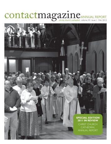 Contact Annual Report - Christ Church Cathedral Vancouver