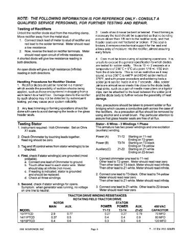 10/7 14/11 18/15 PTCD Troubleshooting - Winco Generators