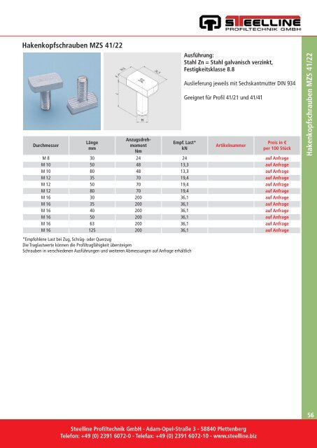 Produktkatalog 2012 - Steelline Profiltechnik