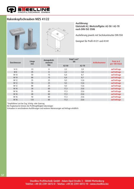 Produktkatalog 2012 - Steelline Profiltechnik