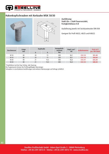 Produktkatalog 2012 - Steelline Profiltechnik