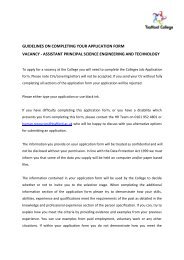 guidelines on completing your application form ... - Trafford College
