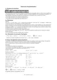 Exercices d'oxydoréduction ( ) ( )