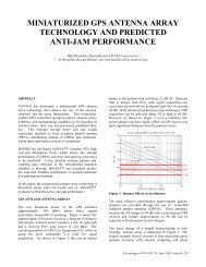 miniaturized gps antenna array technology and predicted anti-jam