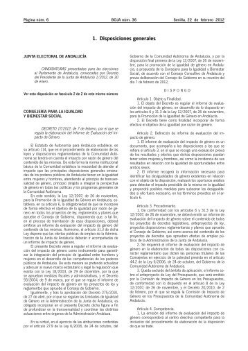 1. Disposiciones generales - Junta de AndalucÃ­a