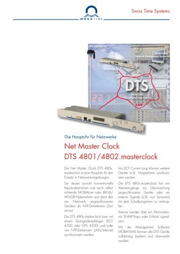 Produktdetails DTS 4801/4802.masterclock - Mobatime AG