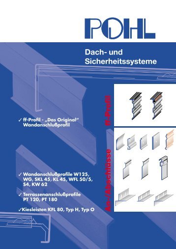 Dach- und Sicherheitssysteme An-/Abschlüsse ff-Profil - DDH