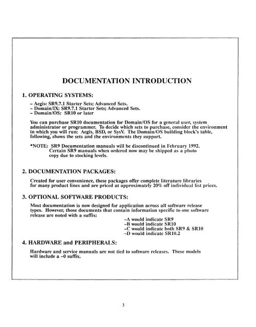 HP Apollo Documentation Catalog