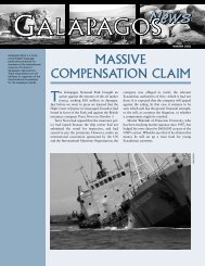 MASSIVE COMPENSATION CLAIM - Galapagos Conservancy