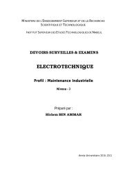 Devoirs surveillÃ©s & examens - Technologue pro