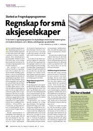 Stortest av 9 regnskapsprogrammer - SMB-tjenester