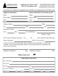 Senior Citizen Exemption Card - The City and Borough of Juneau