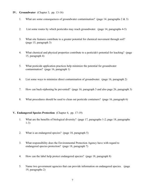 Private Applicator Note Taking worksheet - Sutton County
