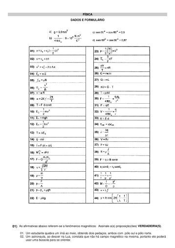 Formulário para carta de recomendação - Departamento de Física Formulário para carta de recomendação - Departamento de Física