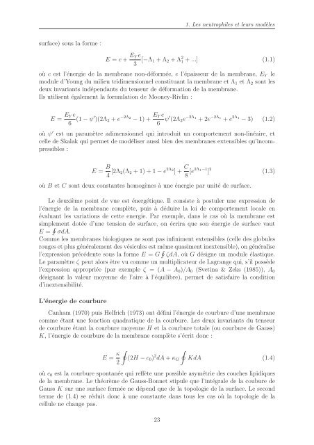 Simulation numÃ©rique du mouvement et de la dÃ©formation des ...